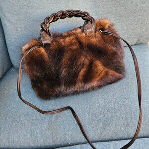 Paola by P.dL Genuine Mink handbag